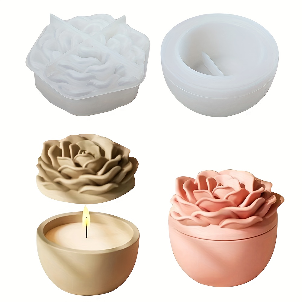 Silicone molds for floral resi - огляд і ціна Candle Supplies Jars
