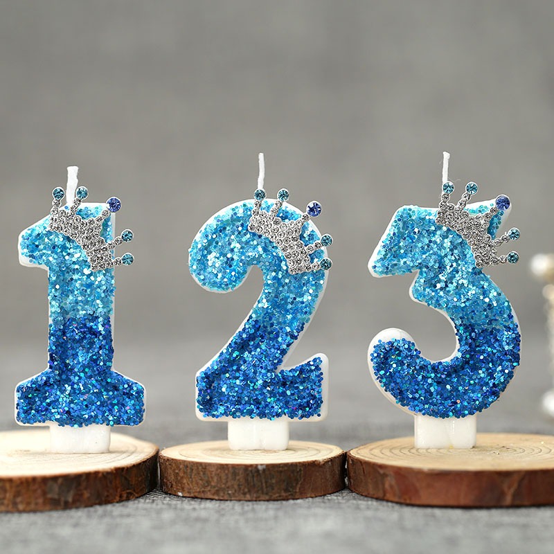 Creative Peacock Blue Crown Di - огляд і ціна Supplies Of Candle