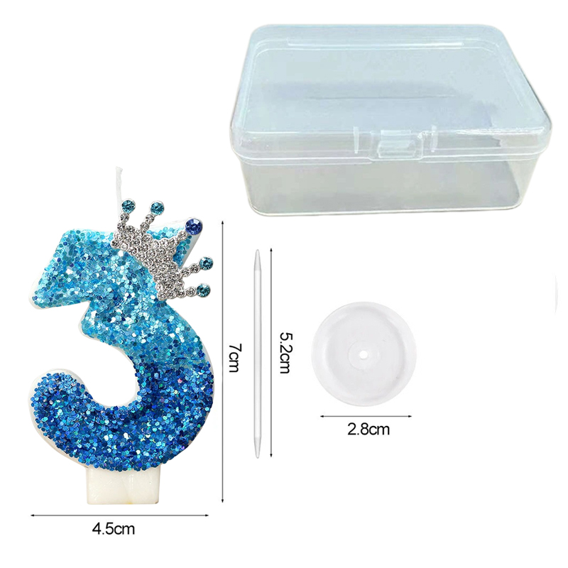 Creative Peacock Blue Crown Di - огляд і ціна Supplies Of Candle