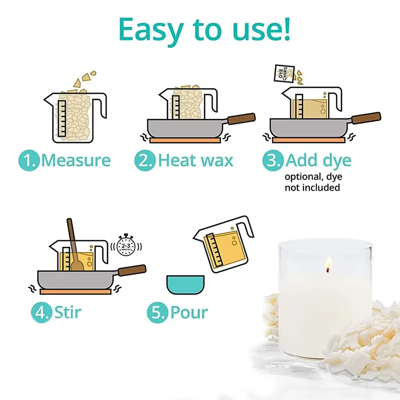 1kg/500/250/100g Pure Soy Wax  - огляд і ціна Candle Making Supplies Online