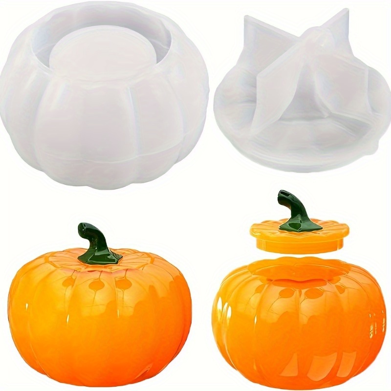 2pcs Pumpkin Jar Silicone Mold - огляд і ціна Candle Supplies Jars