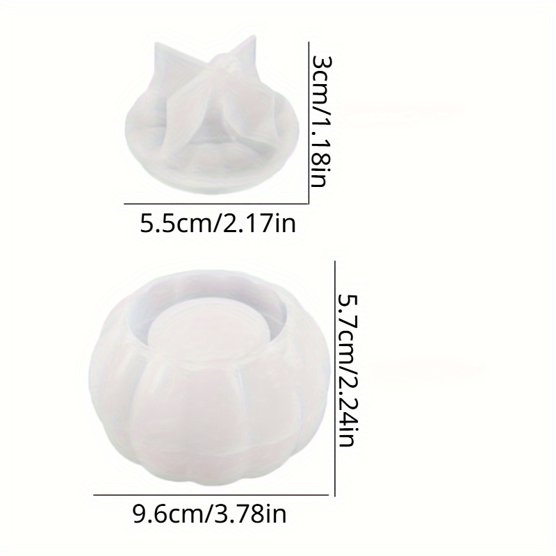 2pcs Pumpkin Jar Silicone Mold - огляд і ціна Candle Supplies Jars