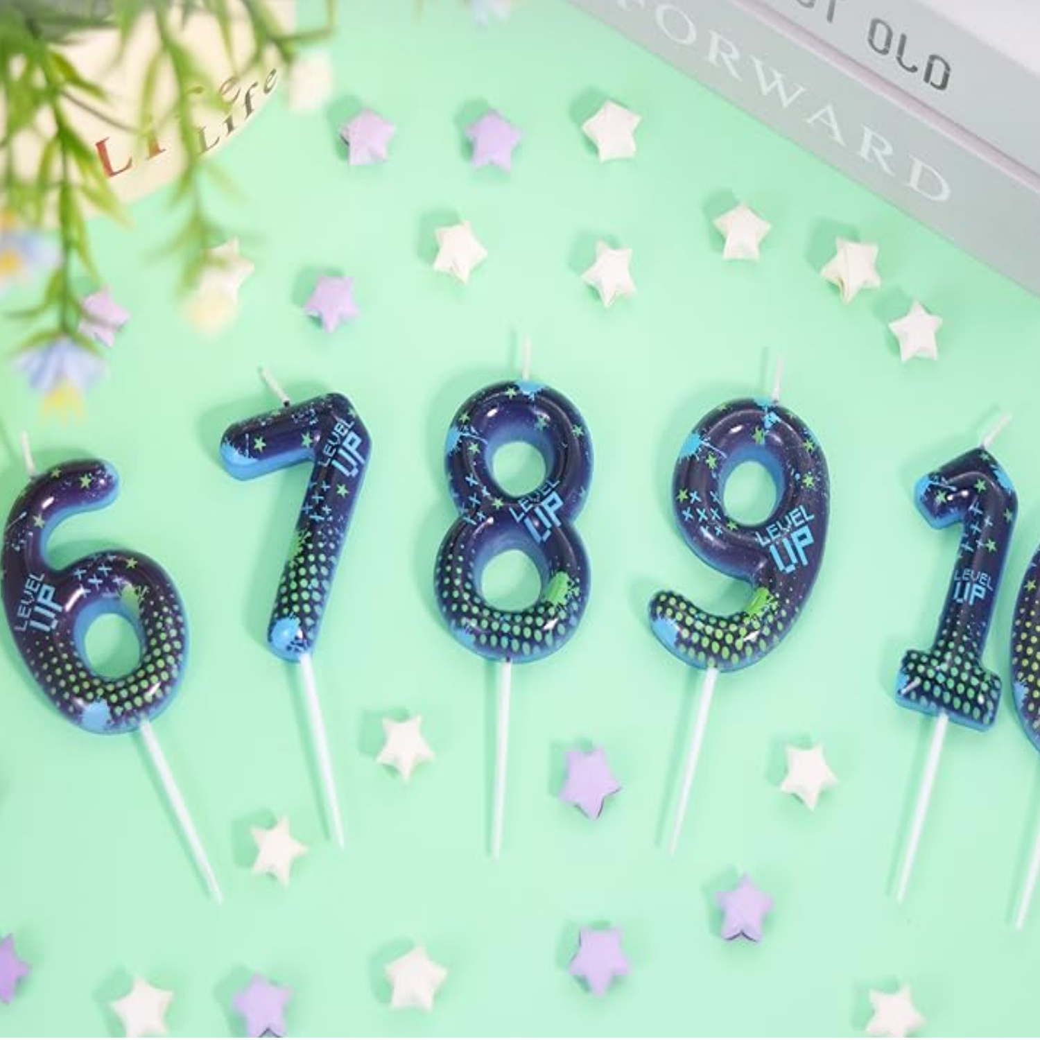 Blue Game Boy 0-9 Birthday Can - огляд і ціна Supplies Of Candle