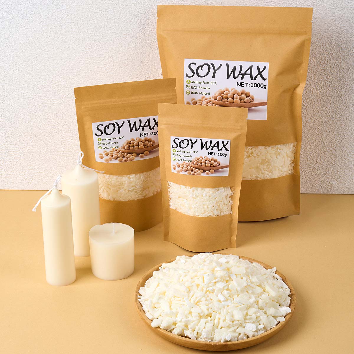 1 Pounds Pure White Soy Wax Fo - огляд і ціна Candle Making Supplies Online