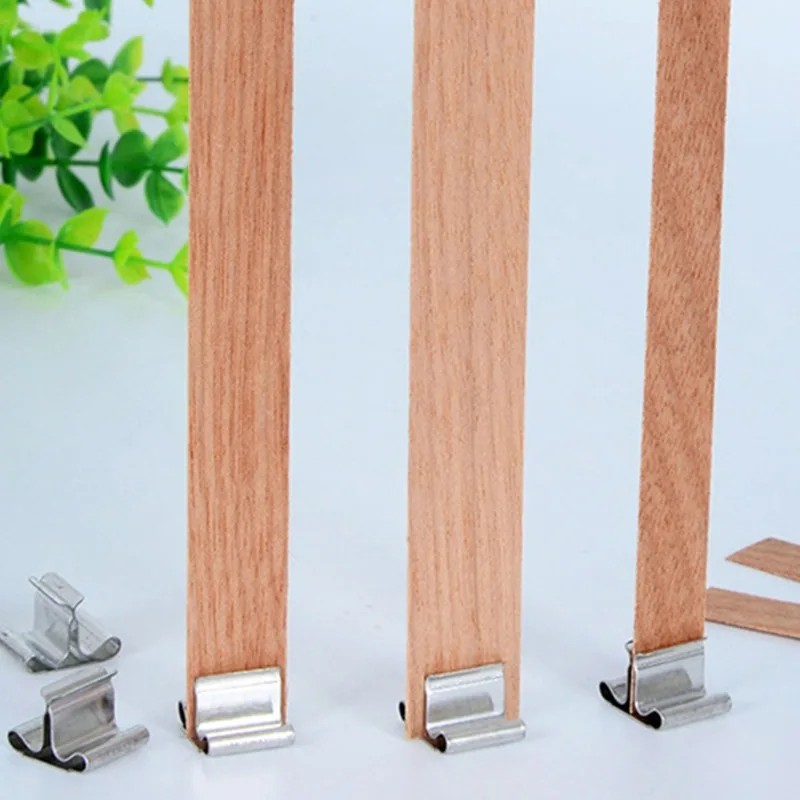 50/100 set wooden candle wicks - огляд і ціна Candle Supplies Jars