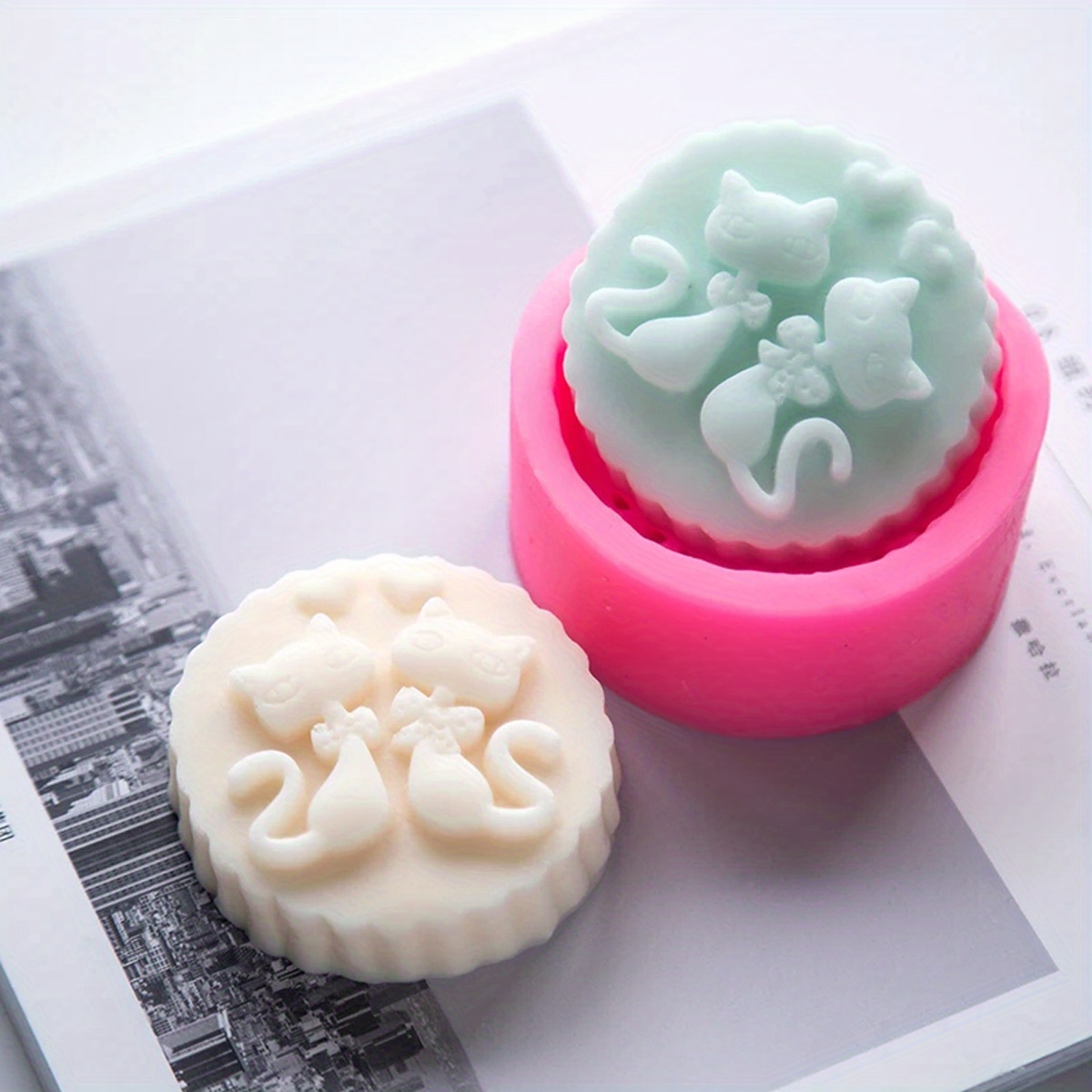 1-Piece Silicone Cat Soap Mold - огляд і ціна Candle Supplies Tins