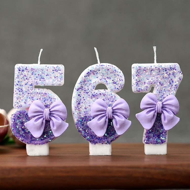Creative Glitter Gradual Purpl - огляд і ціна Supplies Of Candle