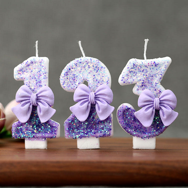 Creative Glitter Gradual Purpl - огляд і ціна Supplies Of Candle
