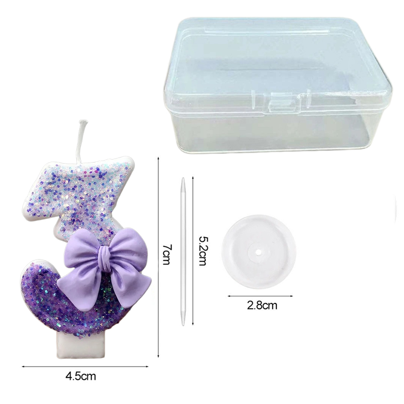 Creative Glitter Gradual Purpl - огляд і ціна Supplies Of Candle