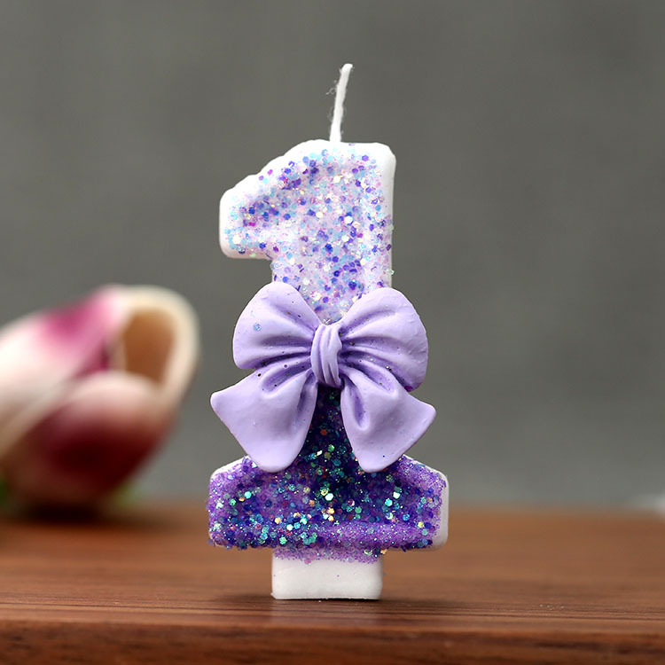 Creative Glitter Gradual Purpl - огляд і ціна Supplies Of Candle