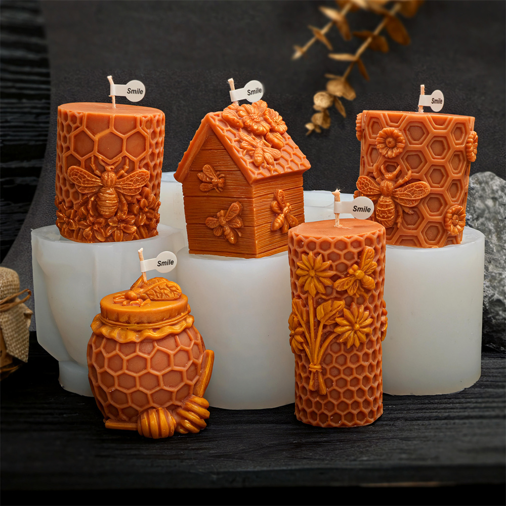 Honeycomb Pillar Candle Mold B - огляд і ціна Candle Supplies Jars