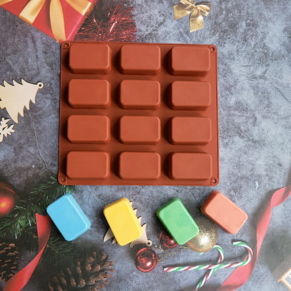 12 Cavity Square Silicone Soap - огляд і ціна Candle Supplies Tins