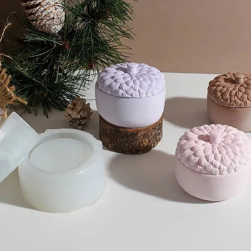 christmas pinecone shape silic - огляд і ціна Candle Supplies Jars