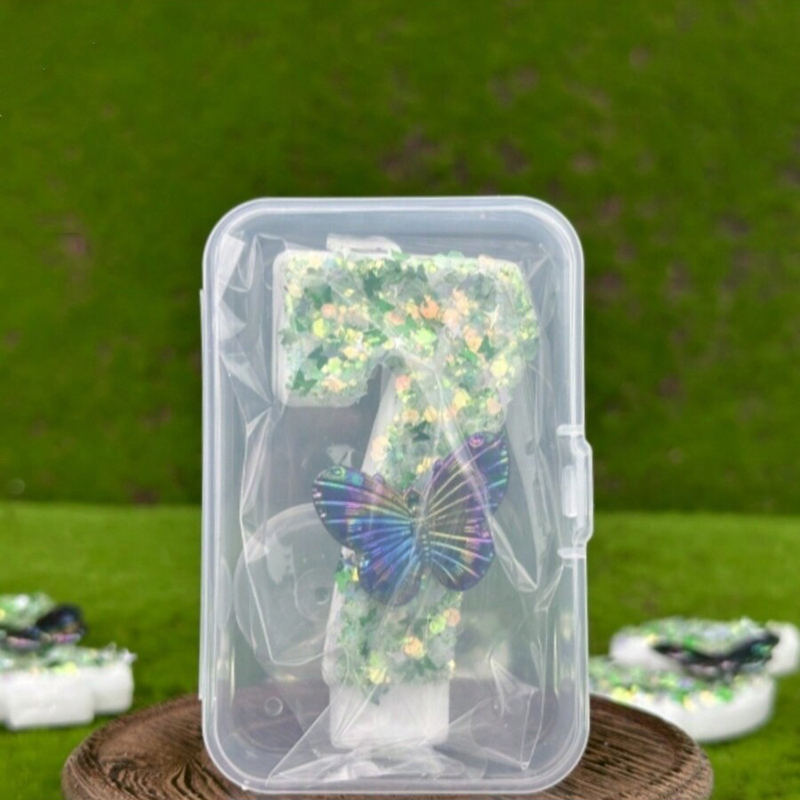 1Pc Green Sequins Number 0-9 B - огляд і ціна Supplies Of Candle