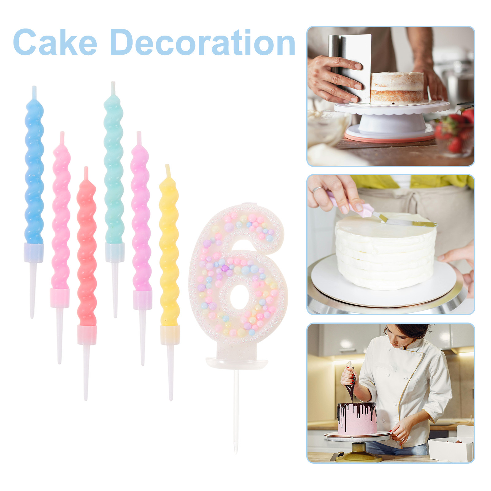13Pcs Colorful Spiral Birthday - огляд і ціна Supplies Of Candle