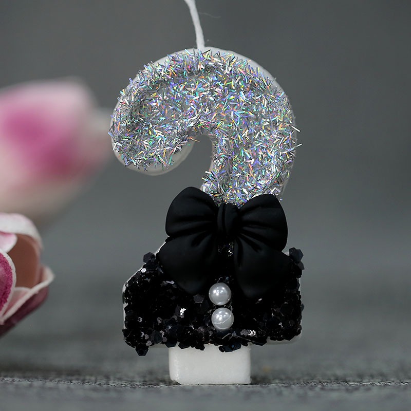 Midnight Bow & Pearl 0-9 Numbe - огляд і ціна Supplies Of Candle
