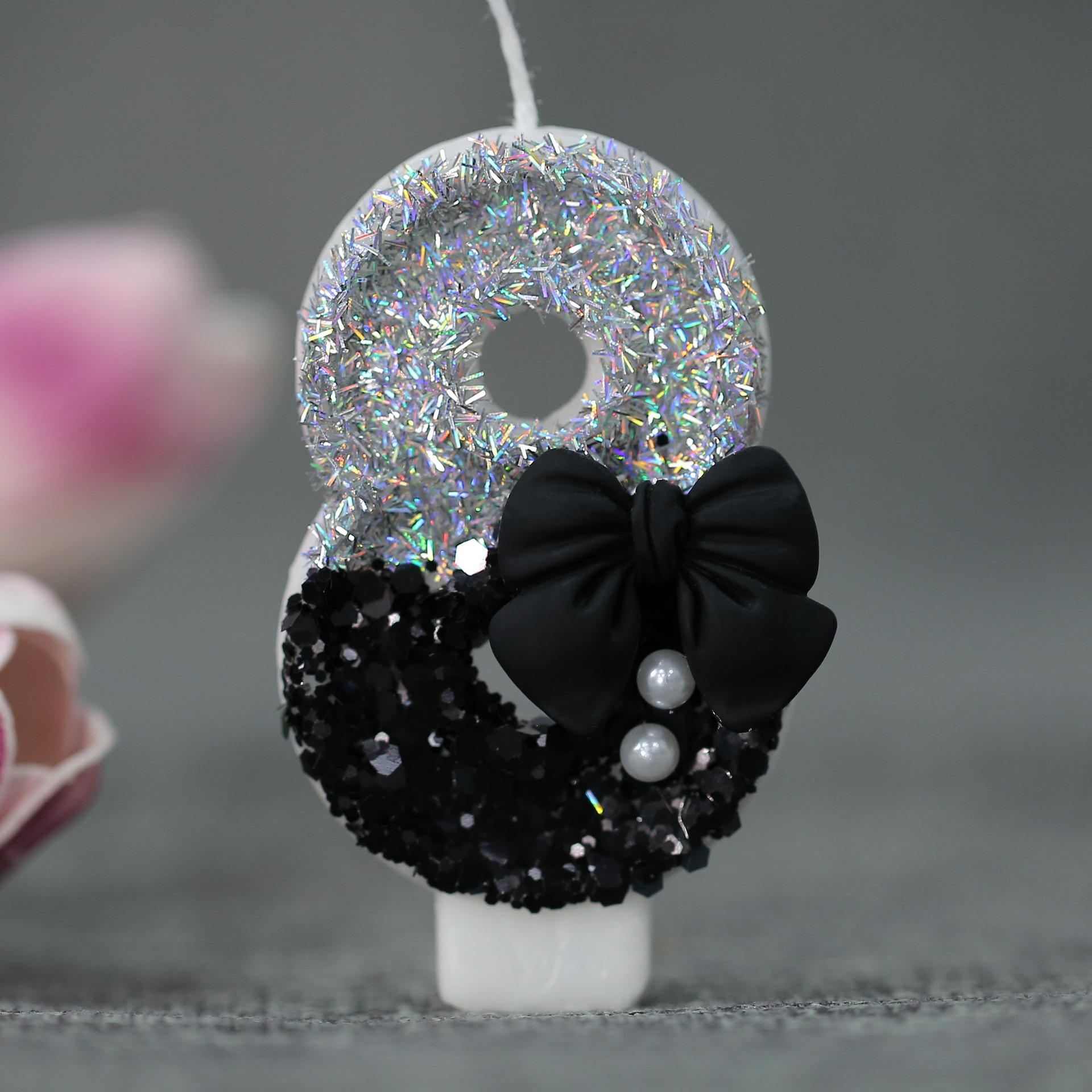 Midnight Bow & Pearl 0-9 Numbe - огляд і ціна Supplies Of Candle