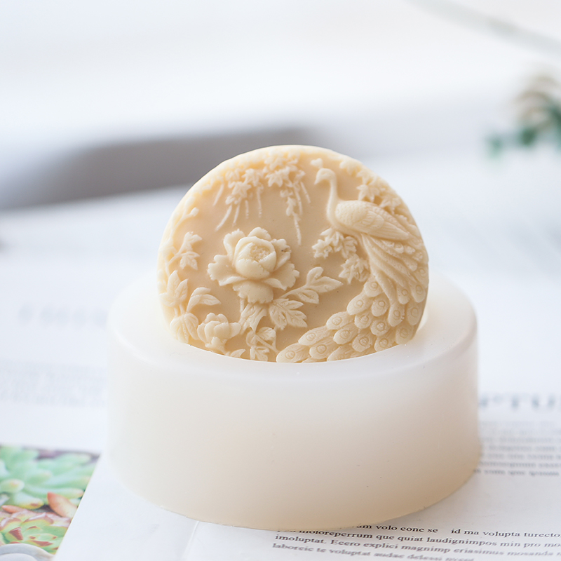 Peacock Flower Pattern Silicon - огляд і ціна Candle Supplies Tins