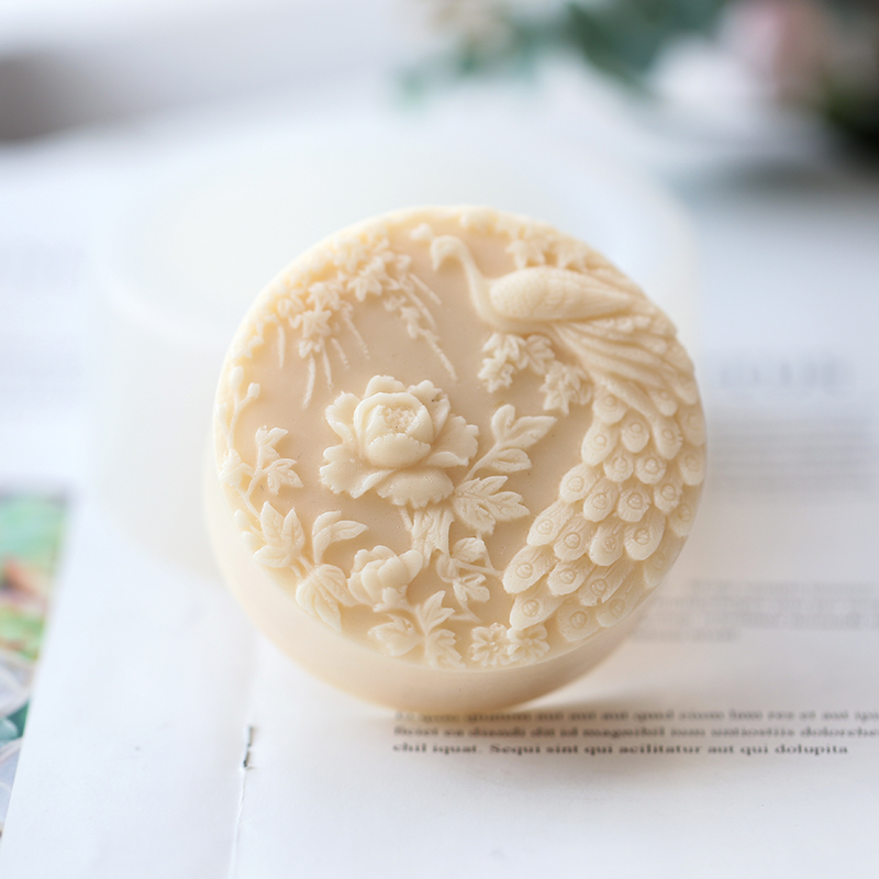 Peacock Flower Pattern Silicon - огляд і ціна Candle Supplies Tins