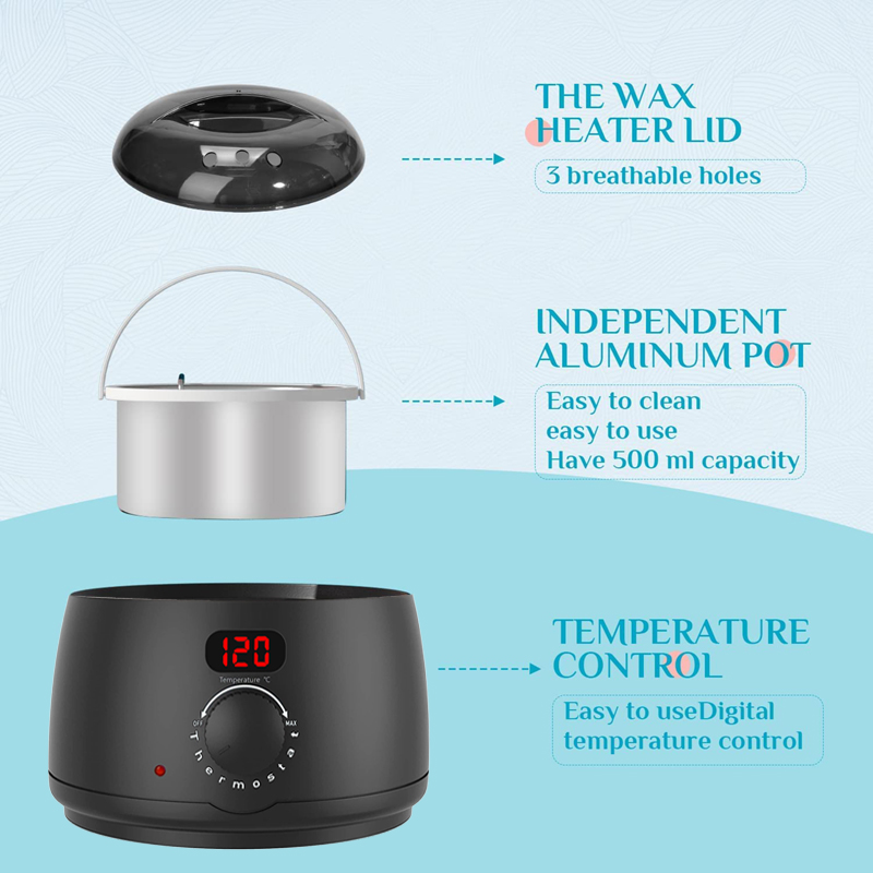 2026 New 500ml Wax Heater Mach - огляд і ціна Wax Melting Pot